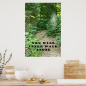 POSTER VOUS NE MARCHEREZ JAMAIS SEUL (Cuisine)