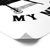 Poster Vous ne pouvez pas battre ma viande Barbecue Grill (Coin)