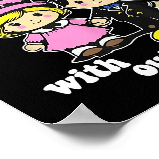 Poster Vous ne pouvez pas épeler l'autisme sans U + I (Coin)