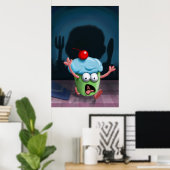 Poster Vous ne pouvez pas vous cacher de l'impression Muf (Bureau à domicile)