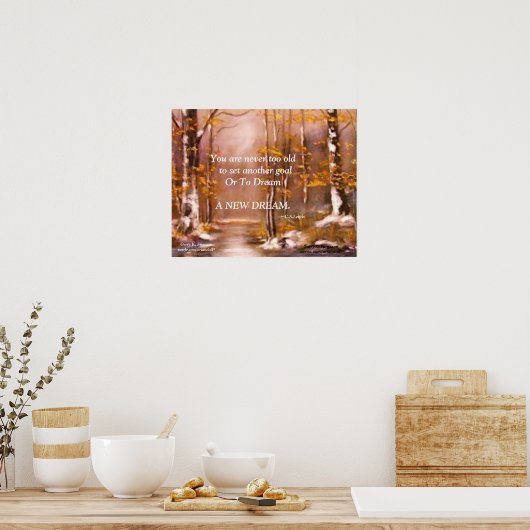 POSTER VOUS N'ÊTES JAMAIS TROP VIEUX IMPRIMER C.S.LEWIS (Cuisine)