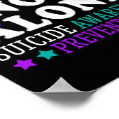 Poster Vous n'êtes pas la seule prévention du suicide de  (Coin)