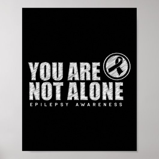 Poster Vous N'Êtes Pas Le Seul À Porter L'Épilepsie Du Jo (Devant)