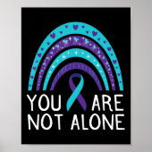 Poster Vous N'Êtes Pas Le Seul Suicide Sensibilisation Sa (Devant)