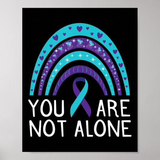 Poster Vous N'Êtes Pas Le Seul Suicide Sensibilisation Sa (Devant)
