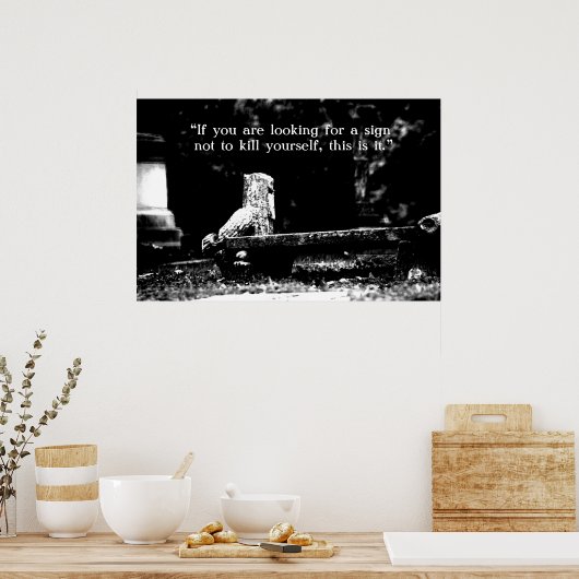 Poster Vous n'êtes pas l'unique/support (Cuisine)