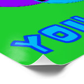 Poster Vous n'êtes pas seul - conception aux couleurs de (Coin)
