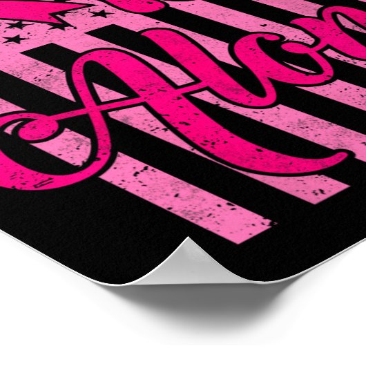 Poster Vous n'êtes pas seul Pink Ribbon Cancer du sein (Coin)