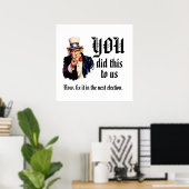 Poster VOUS Nous avez fait ça (Bureau à domicile)