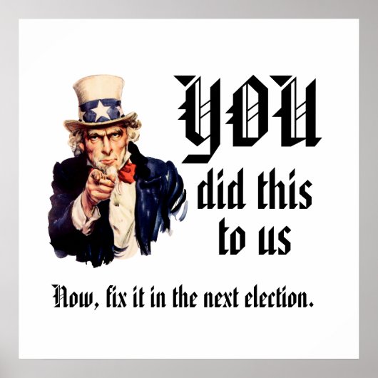 Poster VOUS Nous avez fait ça (Devant)