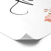 Poster Vous nous manquez ici panneau de table de mariage (Coin)