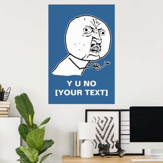 Poster Vous pas de rage face comique lol rofl (Bureau à domicile)