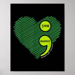 Poster Vous point-virgule Inspiration pour la sensibilisa