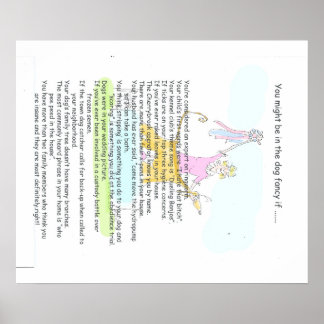 Poster Vous pourriez être dans la fantaisie du chien si .