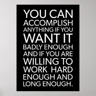 Poster Vous Pouvez Accomplir Tout - Réussite Motivationne