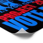 Poster Vous Pouvez Arrêter Project 2025 Anti-Trump Vote B (Coin)