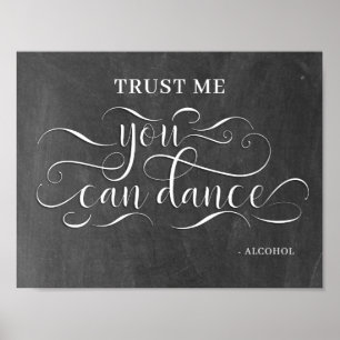 Poster Vous Pouvez Danser Mariage Dance Signe