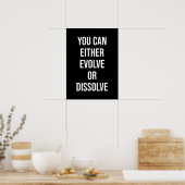 Poster Vous pouvez évoluer ou se dissoudre, Gym, Hustle S (Cuisine)