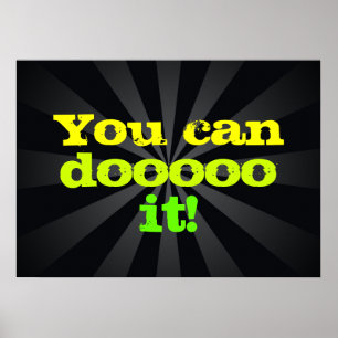 Poster Vous pouvez le faire ! Motivation