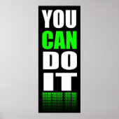 Poster Vous pouvez le faire (vert) Motivationnelle (Devant)