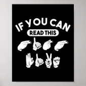Poster Vous Pouvez Lire Ce "High Five". Sensibilisation à (Devant)