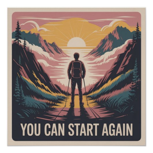 Poster Vous Pouvez Recommencer (Devant)