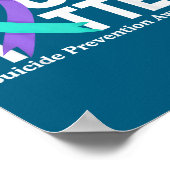 Poster Vous Prévention du Suicide Teal & Purple (Coin)