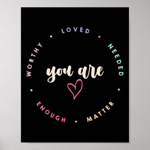 Poster Vous Problème Digne D'amour Nécessaire Assez Menta