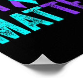 Poster Vous Problème Prévention Suicide Turquoise Purple  (Coin)