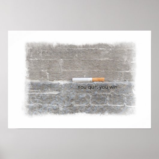 Poster Vous Quittez, vous gagnez - Campagne anti-tabac (Devant)