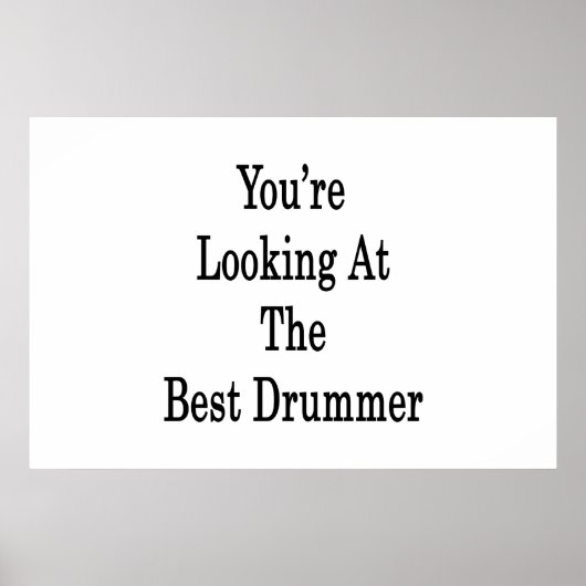 Poster Vous regardez le meilleur batteur (Devant)