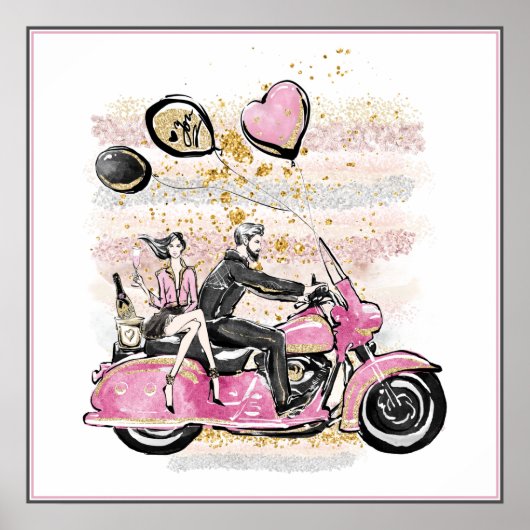 Poster Vous Rock Mon Monde | Sublimation de motocyclette  (Devant)