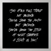 Poster Vous sentez fatigué (Devant)