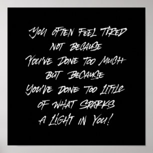 Poster Vous sentez fatigué