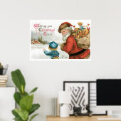 Poster Vous souhaitant la joie de Noël par Ellen Clapsadd (Bureau à domicile)