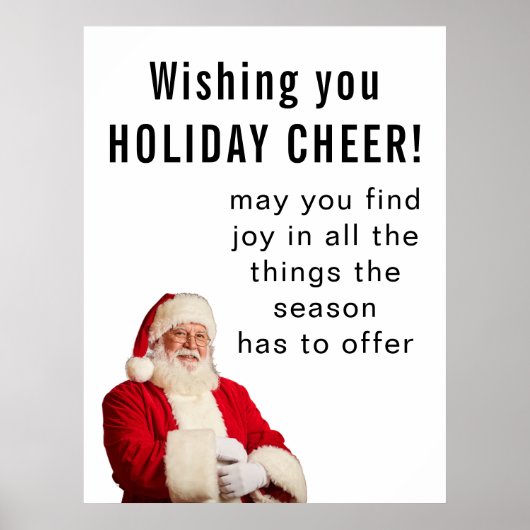 Poster Vous souhaite JOIE DE NOËL (Devant)