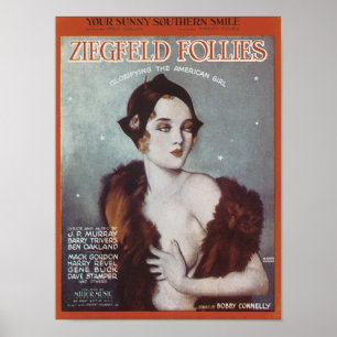 Poster Vous Sunny Southern Smile Ziegfeld Follies Songboo