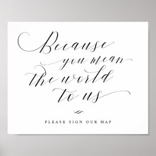 Poster Vous voulez dire le monde pour nous Carte Carte Pa