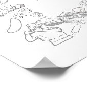 Poster Vous voulez une pizza moi ? Art mur (Coin)