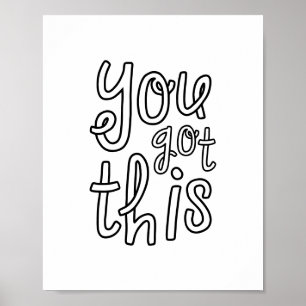 Poster Vous Y Arrivez, Motivation Mignonne