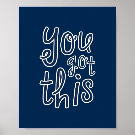 Poster Vous Y Arrivez, Motivation Mignonne (Devant)