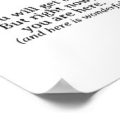 Poster Vous Y Trouverez Une Citation Inspirationnelle Sim (Coin)