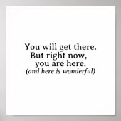 Poster Vous Y Trouverez Une Citation Inspirationnelle Sim (Devant)