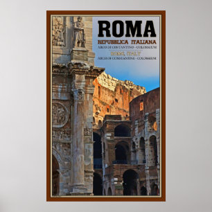 Poster Voûte de Constantine et du Colosseum