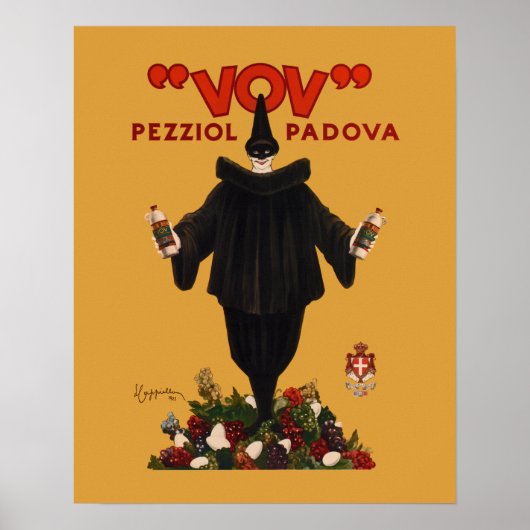 Poster "VOV" Pezziol Padova ~ 1922 ~ Leonetto Cappiello (Devant)