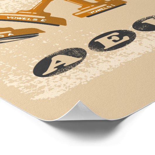 Poster Vowels AEIOU (Coin)