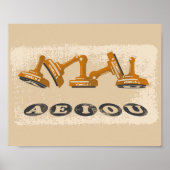 Poster Vowels AEIOU (Devant)