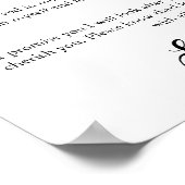 Poster Vows mariage avec photo, Vows Mariage Imprimer Cad (Coin)