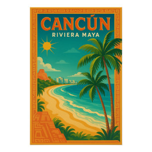 Poster Voyage à Cancún – Riviera Maya
