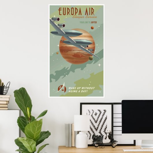 Poster Voyage à Jupiter (Bureau à domicile)